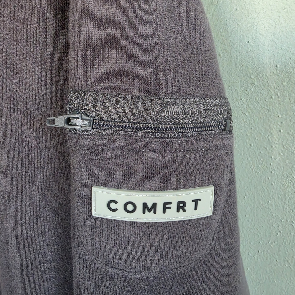 Comfrt Travel Essentials Steel Gray Hoodie-Large - Picture 3 of 6